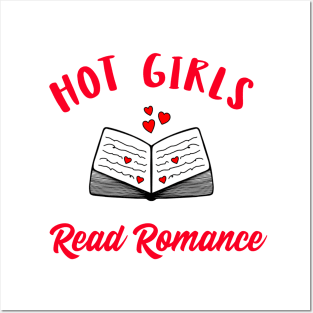 HOT Girls Read Romance Bookish Design Posters and Art